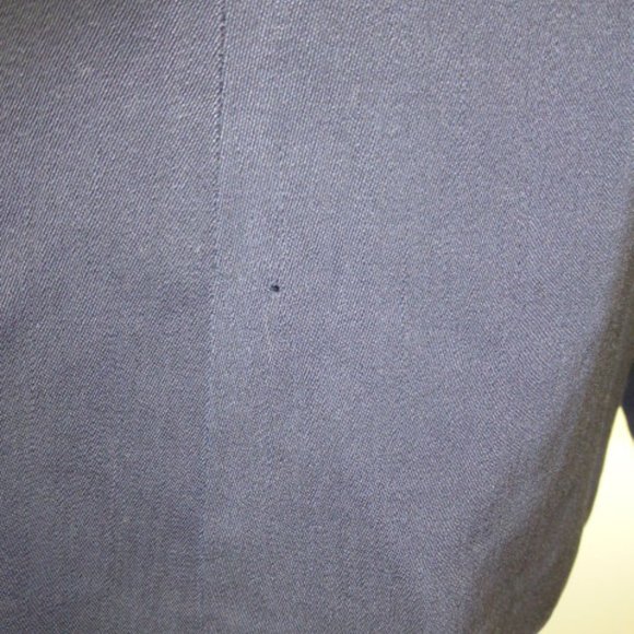 VINTAGE 40S 50S NAVY BLUE  Fitted blazer JACKET M / L  8 - Picture 5 of 9